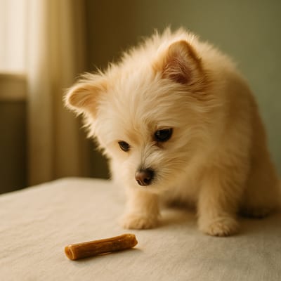 editorial tile — introducing chews to picky dogs